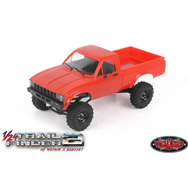 RC4WD 1/24 Trail Finder 2 RTR with Mojave II Hard Body Set (Red)